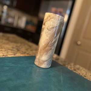 Customized marble 20 oz tumbler w/ lid and straw